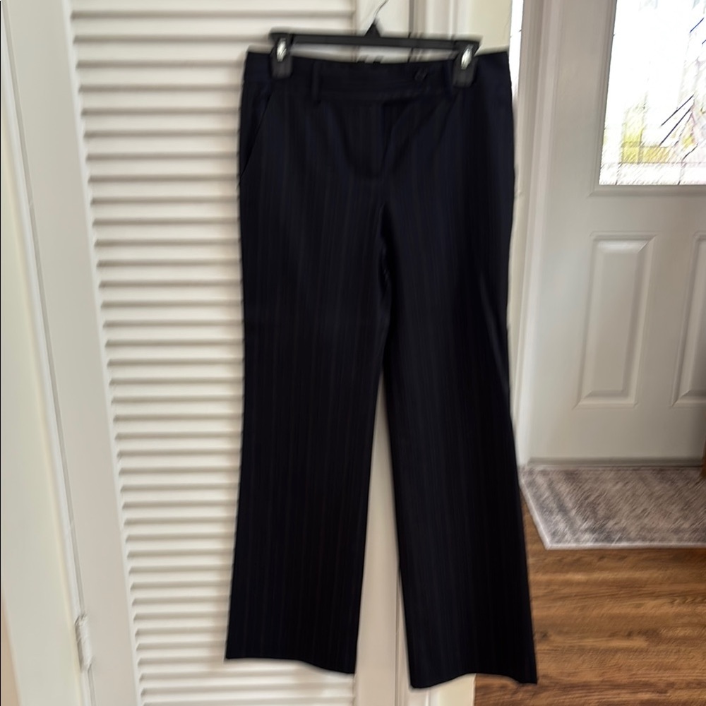 BCBGMaxAzria Navy Blue Trousers Elegant Tailored Fit